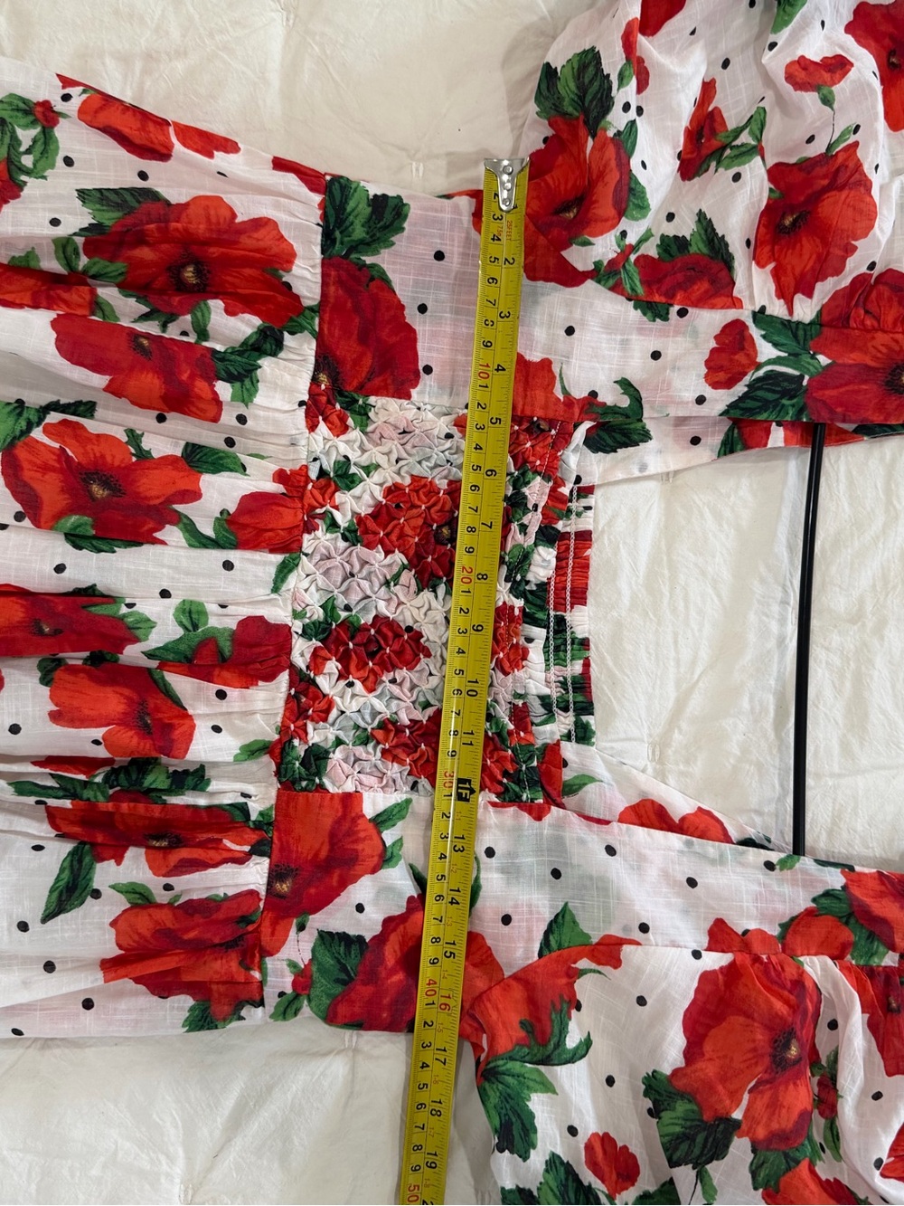 Maeve Anthropologie Floral Smocked Dress M Cottagecore Prairie Romantic NWT - Picture 7 of 10